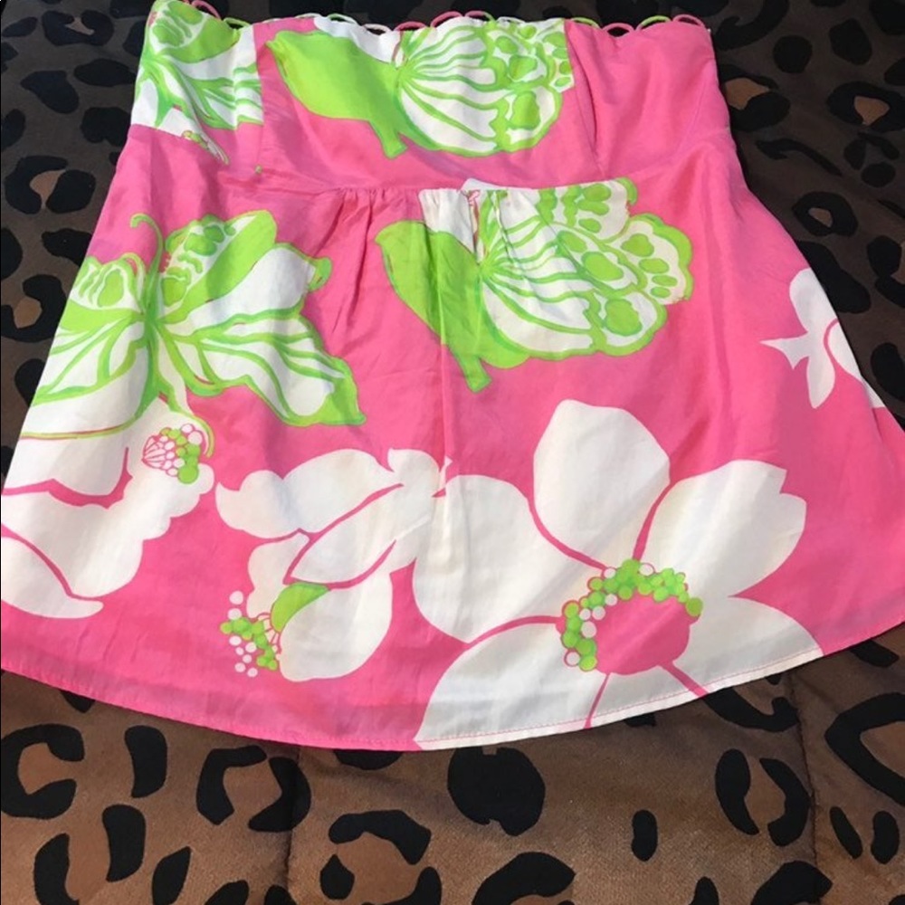 Lilly Pulitzer Silk Halter Top Size 4
